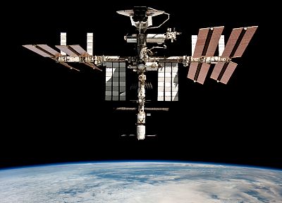 космическое пространство, космическая станция - случайные обои для рабочего стола