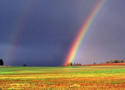 Орегон, двойная радуга, Марион - обои на рабочий стол