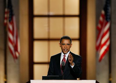 Барак Обама, Президенты США, Американский флаг - случайные обои для рабочего стола