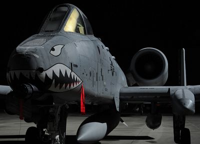 самолет, военный, бородавочник, акулы, ВВС США, А-10 Thunderbolt II, бойцы, 10 - - случайные обои для рабочего стола
