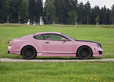 розовый цвет, автомобили, Bentley, транспортные средства - оригинальные обои рабочего стола