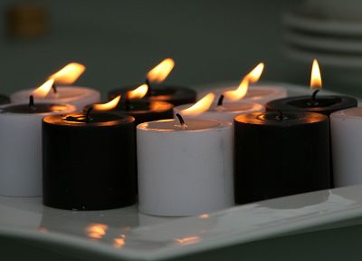 огонь, свечи - обои на рабочий стол