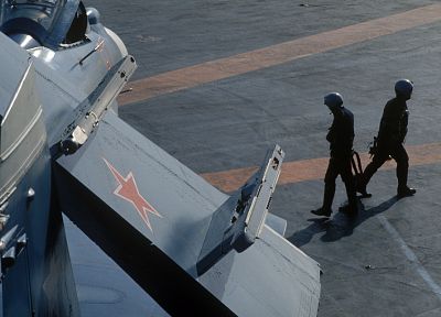 военный, пилот, транспортные средства, Сухой, авианосцы, ВМФ России, адмирал Кузнецов, Су- 33 Flanker -D - случайные обои для рабочего стола