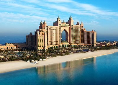 города, Atlantis, Дубай, Palm Jumeirah - случайные обои для рабочего стола