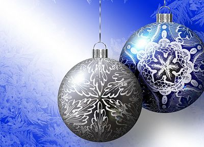 ленты, рождество, Новый год, С Новым Годом, украшения, Рождественские подарки, Рождественские шары - случайные обои для рабочего стола