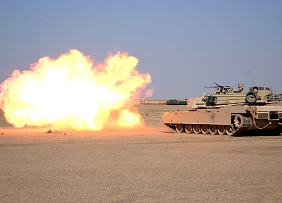 военный, огонь, пустыня, Абрамс, танки, доспехи, M1 Abrams - обои на рабочий стол