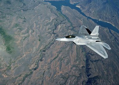 самолет, военный, F-22 Raptor, ВВС США, транспортные средства, реактивный самолет - обои на рабочий стол