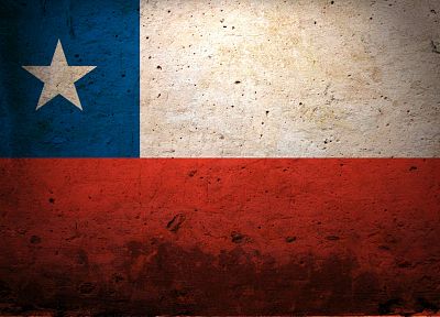 Чили, гранж, флаги - обои на рабочий стол