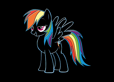 My Little Pony, линия, Рэйнбоу Дэш - копия обоев рабочего стола
