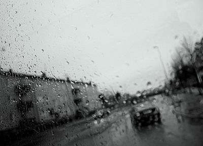 дождь, автомобили, дождь на стекле - копия обоев рабочего стола
