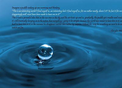 вода, цитаты, Дуглас Адамс - похожие обои для рабочего стола