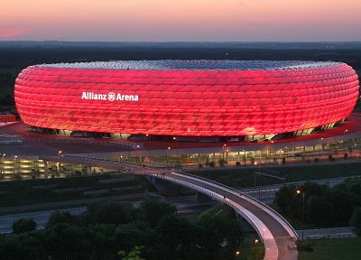 Германия, Мюнхен, Allianz Arena - обои на рабочий стол