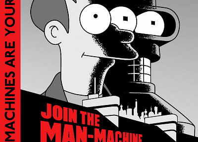 Футурама, Bender, плакаты, Филип Дж. Фрай - обои на рабочий стол