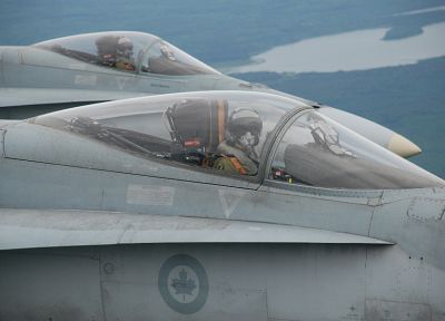 пилот, реактивный самолет, F / A- 18 Hornet, бойцы - обои на рабочий стол