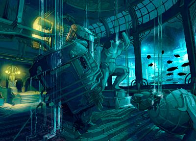 видеоигры, BioShock - оригинальные обои рабочего стола