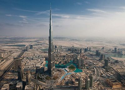 города, здания, Дубай, Бурдж-Халифа - обои на рабочий стол