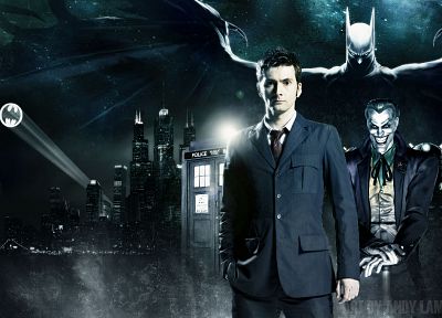 Бэтмен, Дэвид Теннант, Доктор Кто, Десятый Доктор - случайные обои для рабочего стола