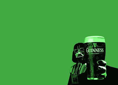 пиво, зеленый, Звездные Войны, Guinness, Дарт Вейдер - случайные обои для рабочего стола