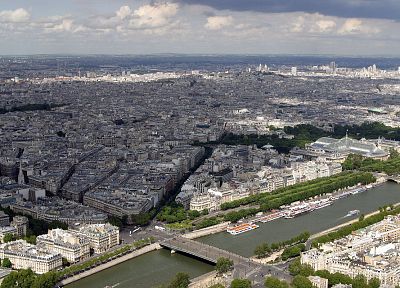Париж, города, городской, здания, Европа, панорама, невод, города - обои на рабочий стол