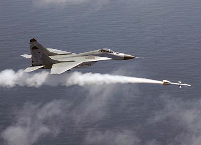 самолет, МИГ - 29 Fulcrum, ракета - случайные обои для рабочего стола