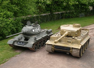 танковый, Тигровые танки, Т- 34/85 - оригинальные обои рабочего стола