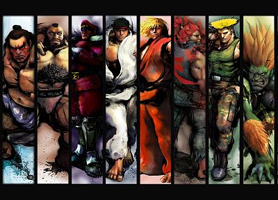 видеоигры, Рю, Сагат, Street Fighter IV, Akuma, Кен, Zangief, Бланка, Vega, Е. Honda, Коварство - обои на рабочий стол