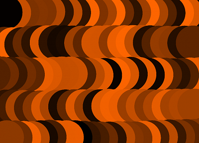 абстракции, оранжевый цвет, иллюзии - обои на рабочий стол