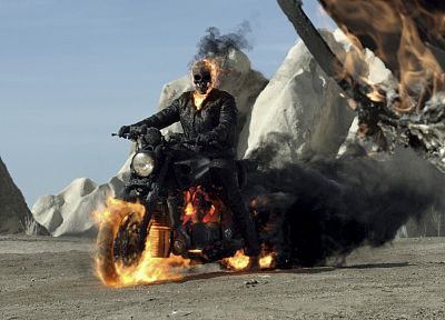 черепа, Ghost Rider, мотоциклы - копия обоев рабочего стола