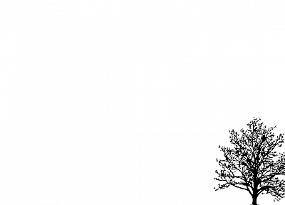 минималистичный, деревья, простой фон, белый фон - случайные обои для рабочего стола
