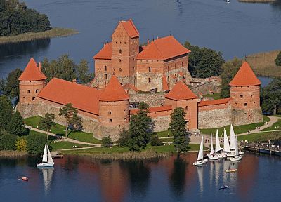 Литва, Тракай, замок - обои на рабочий стол