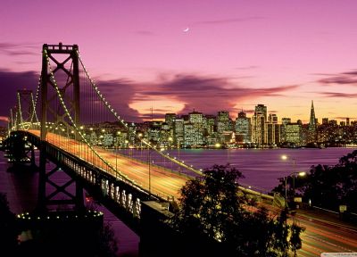 мосты, Калифорния, Сан - Франциско - обои на рабочий стол