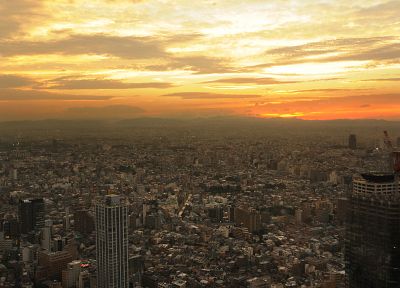 Япония, восход, города - случайные обои для рабочего стола