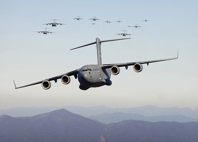 самолет, военный, самолеты, транспортные средства, грузовых самолетов, C- 17 Globemaster - копия обоев рабочего стола