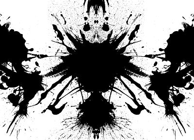 черно-белое изображение, тест Роршаха - случайные обои для рабочего стола