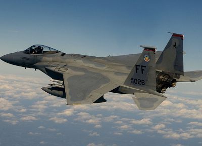 самолет, военный, орлы, F-15 Eagle, бойцы - обои на рабочий стол