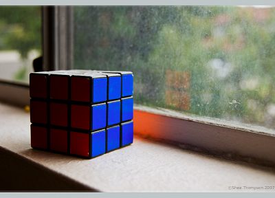 оконные стекла, Кубик Рубика - обои на рабочий стол