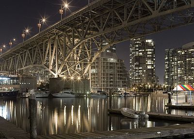 города, ночь, архитектура, мосты, здания, реки - похожие обои для рабочего стола