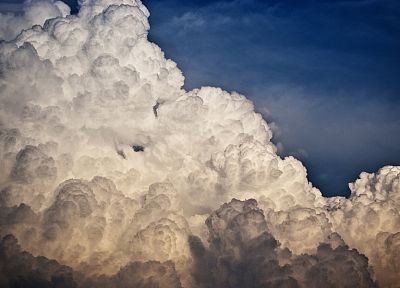 облака, произведение искусства, небо - копия обоев рабочего стола