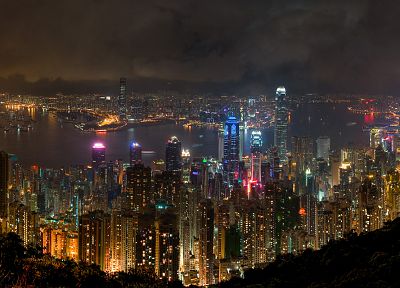 пейзажи, города, здания, Гонконг, города - обои на рабочий стол