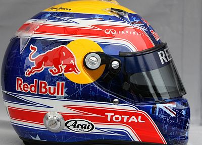 спортивный, шлемы, гоночный, Red Bull, Red Bull Racing, усилители - похожие обои для рабочего стола