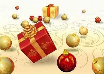 подарки, рождество, праздники, украшения - обои на рабочий стол