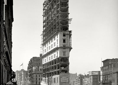 Нью-Йорк, Таймс-сквер, 1903 - обои на рабочий стол