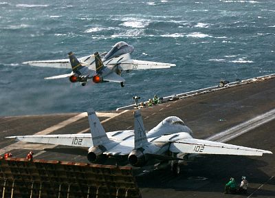 самолет, военный, военно-морской флот, транспортные средства, авианосцы, F-14 Tomcat - случайные обои для рабочего стола