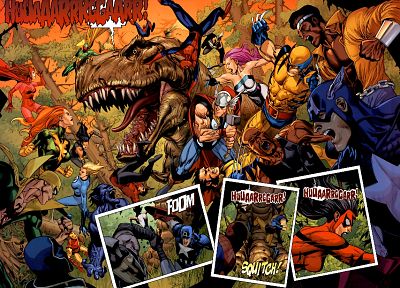 Человек-паук, Капитан Америка, уроженец штата Мичиган, динозавры, Марвел комиксы - случайные обои для рабочего стола