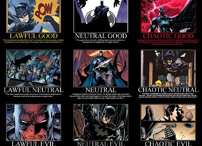 Бэтмен, DC Comics, супергероев, выравнивание - обои на рабочий стол
