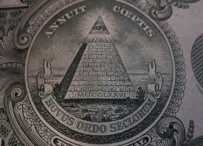 масонский символ, пирамиды, знак доллара - копия обоев рабочего стола