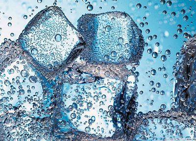 вода, лед, кубики льда - оригинальные обои рабочего стола