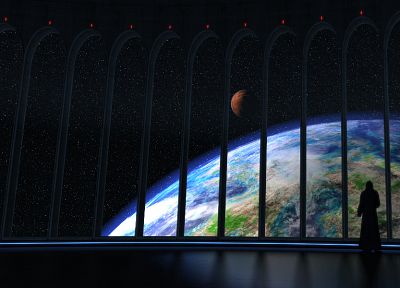 космическое пространство, Земля - обои на рабочий стол