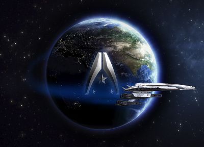 видеоигры, космическое пространство, Нормандия, Mass Effect - похожие обои для рабочего стола