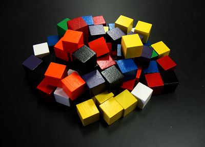 блоки, кубики, цвета - случайные обои для рабочего стола